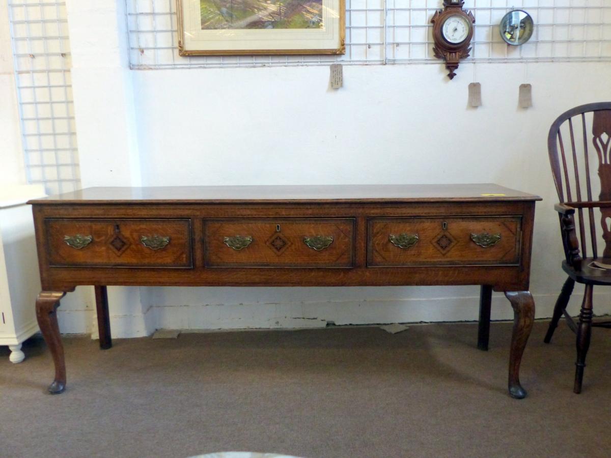 Schickes Original Antikes Eichen Sideboard Englisch SA1678