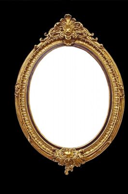 Spiegel gold oval