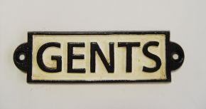 Deko Schild "Gents"