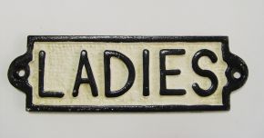 Deko Schild "Ladies"