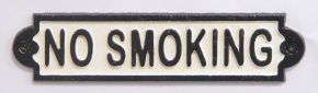 Deko Schild "no smoking"