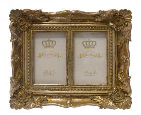Foto doppelt Rahmen goldfarben barock