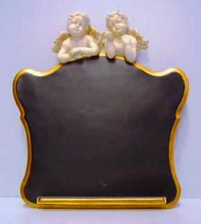 Wand Tafel Menütafel mit zwei Engeln