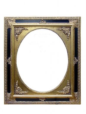 Spiegel schwarz gold