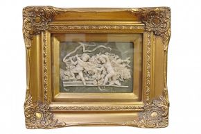 Gold Rahmen mit 3D-Bild
