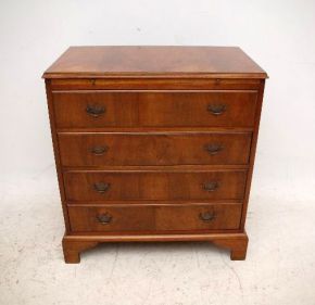 Antique Figured Walnut Bachelor's Chest 