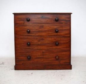 Antique Victorian Mahogany Chest of Drawers   Original