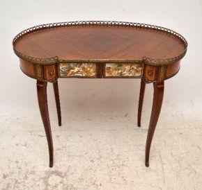 Antique French Style Kingwood Kidney Shaped Writing Table/Desk or Dressing Table