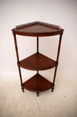 Antique Georgian Style Mahogany Corner Stand