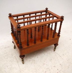 Antique Victorian Mahogany Canterbury - Zeitungsständer