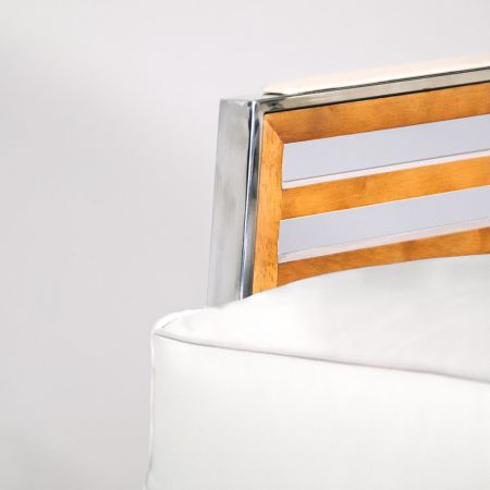 Art déco Stil Clubsessel "Vincou", Vintage Creme - sofort lieferbar