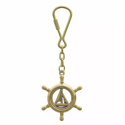 Maritim by Morris Schlüsselanhänger - Steuerrad mit Segelboot