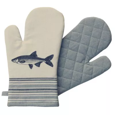 Maritim by Morris Ofen-/Grillhandschuh - Fisch, Baumwolle, gesteppt, 17x30cm