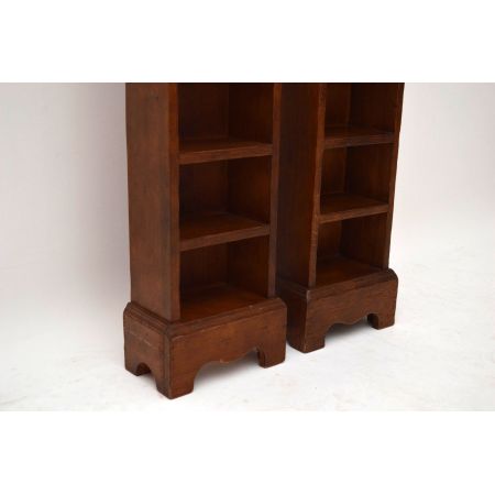 Rekonstruierte Antique Oak offene Bücherregale
