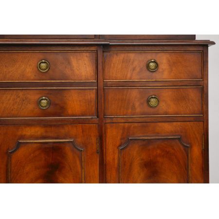 Antiker Mahagoni Sekretär Bücherregal