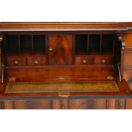 Antiker Mahagoni Sekretär Bücherregal