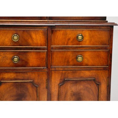 Antiker Mahagoni Sekretär Bücherregal