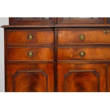 Antiker Mahagoni Sekretär Bücherregal