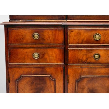 Antiker Mahagoni Sekretär Bücherregal