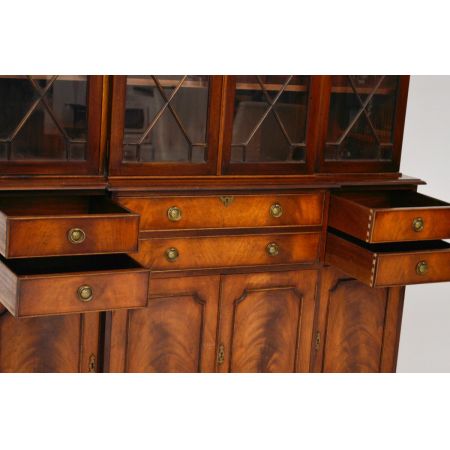 Antiker Mahagoni Sekretär Bücherregal