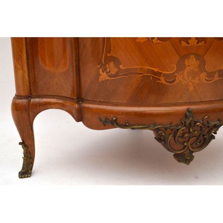 Antiker Intarsien Marmor Eckregal