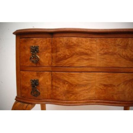 Queen Anne Beistelltisch, 2 Schubladen