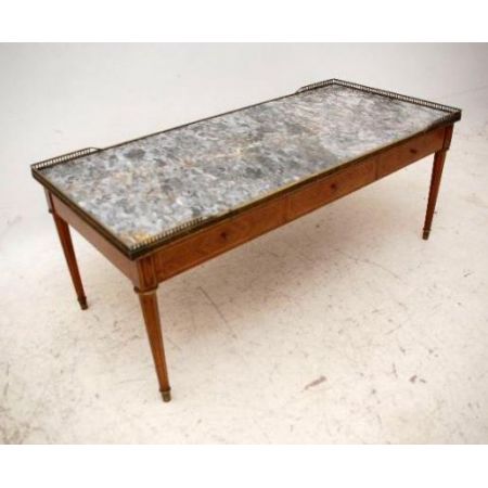 Antiker Marmor Couchtisch