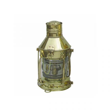 Ankerlampe, Messing, Petroleumbrenner, H: 32cm, Ø: 15cm