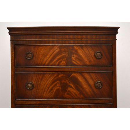 Flame Mahogany Chest on Chest Kommode