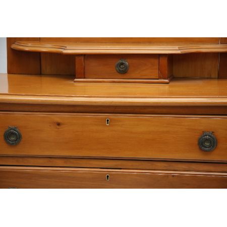Spiegelkommode Jugendstil, Dressingtable aus Satin Walnut
