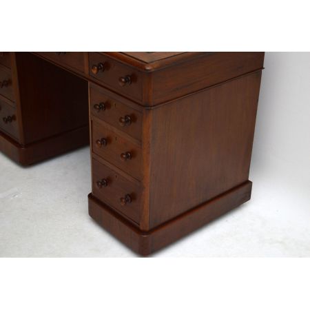 Pedestal Desk Schreibtisch antik Victorian