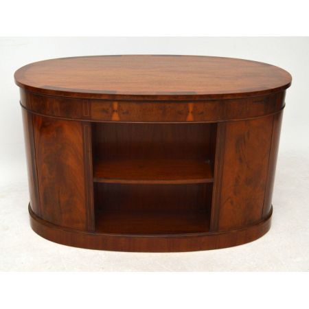 Antiker ovaler Schreibtisch desk