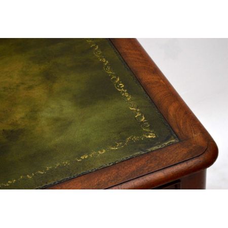 Viktorianischer Mahagoni Schreibtisch antik