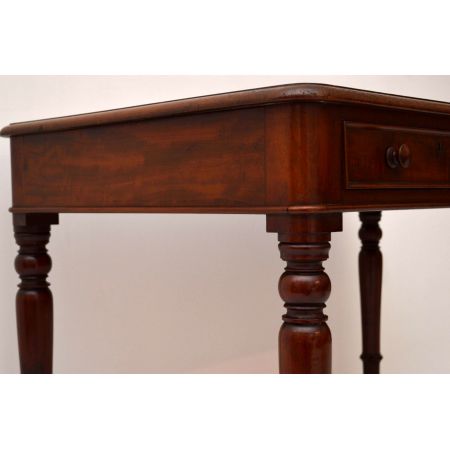 Viktorianischer Mahagoni Schreibtisch antik