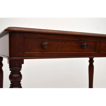 Viktorianischer Mahagoni Schreibtisch antik