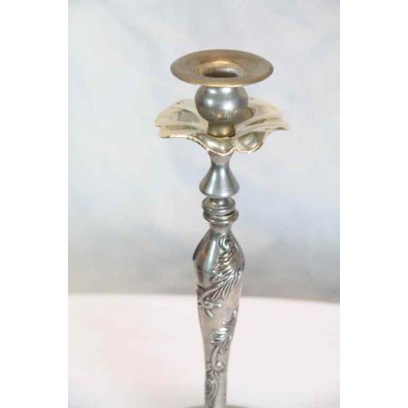 Kerzenleuchter Messing versilbert 