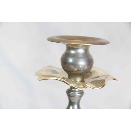 Kerzenleuchter Messing versilbert 