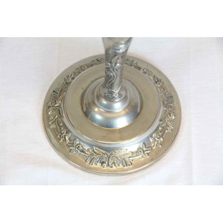 Kerzenleuchter Messing versilbert 