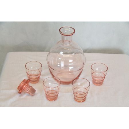 5er Set Karaffe und Gläser