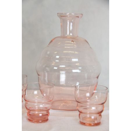 5er Set Karaffe und Gläser