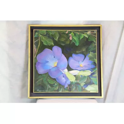 Bild "Leuchtende violette Blumen"