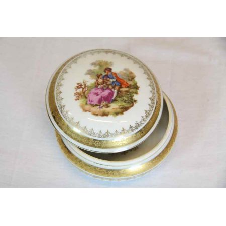 Porzellandose "Fürst und Lady"
