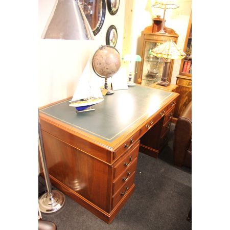 Schreibtisch Mahagoni Pedatal Desk massiv Mahagoni Original