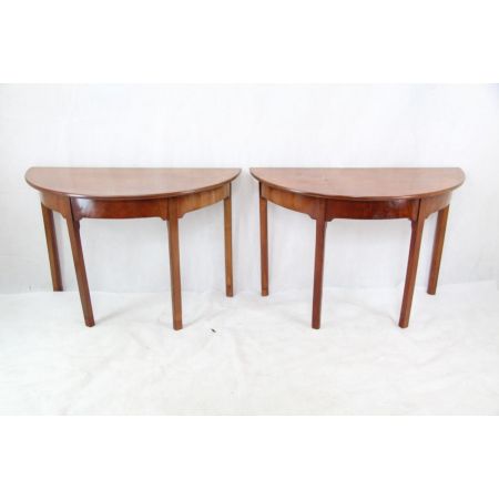 Esstisch Mahagoni Paar Demi Lune Table Victorian 1860