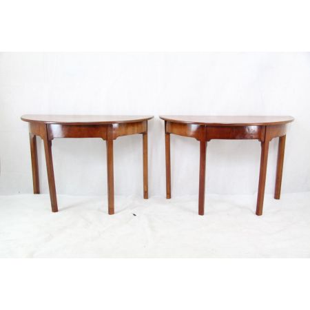 Esstisch Mahagoni Paar Demi Lune Table Victorian 1860