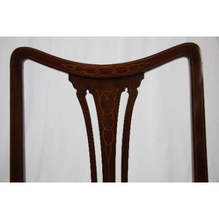 Stuhl - Mahagoni mit Intarsien