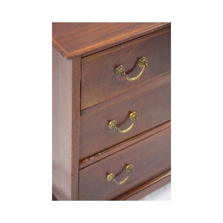 Mahagoni Kommode "Red Chest" mit Intarsien