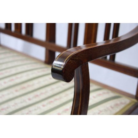 Edwardian Bank aus Mahagoni