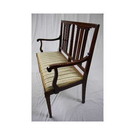 Edwardian Bank aus Mahagoni