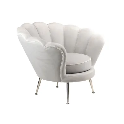 Französischer Sessel mit Metallfüßen